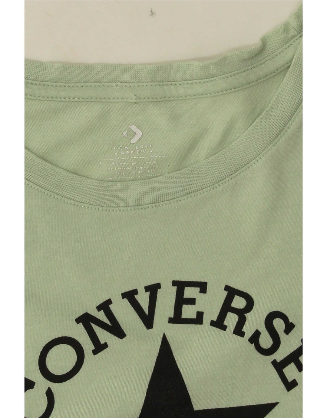 Женская футболка с рисунком Converse Top UK 10, маленькая зеленая