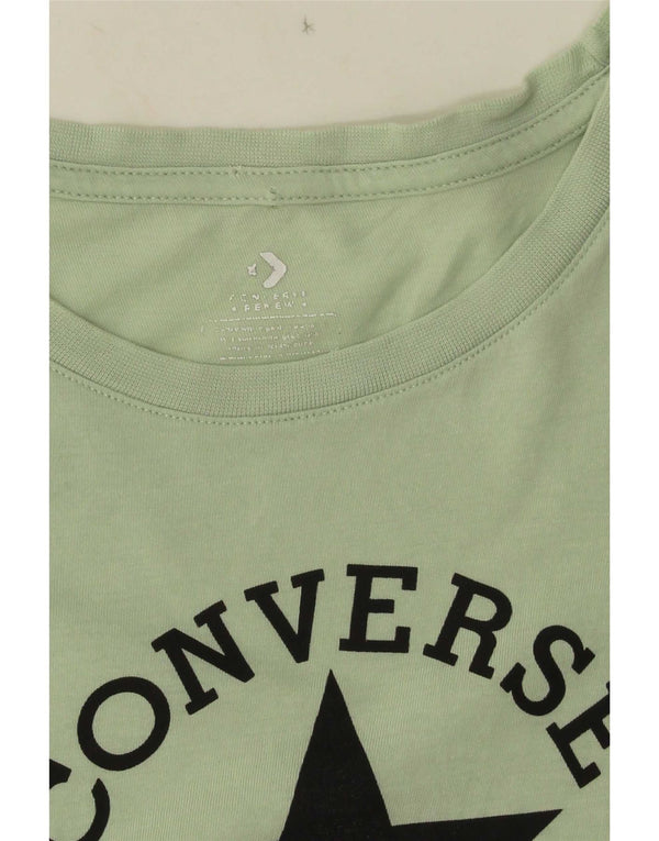 Женская футболка с рисунком Converse Top UK 10, маленькая зеленая