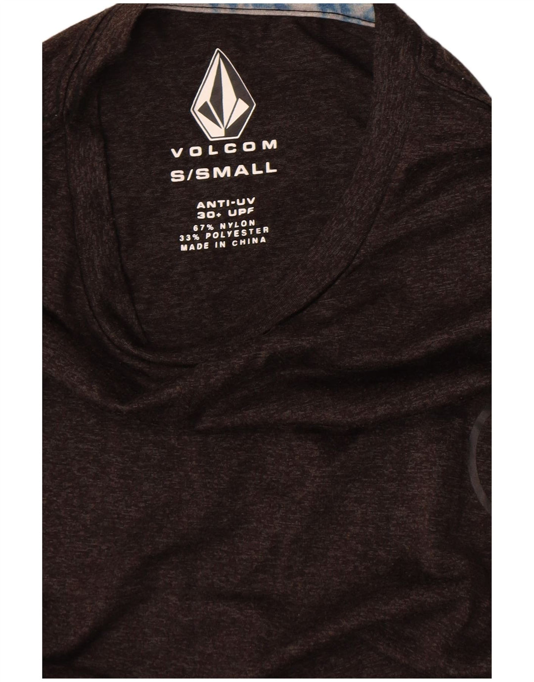 Мужская футболка Volcom, маленький серый нейлон с крапинками