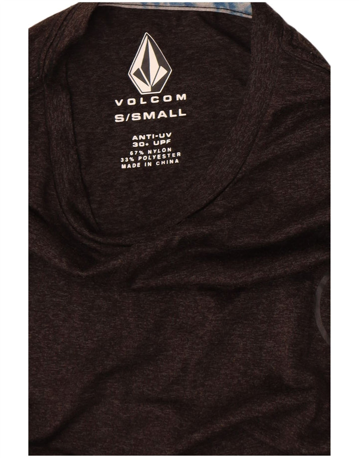 Мужская футболка Volcom, маленький серый нейлон с крапинками