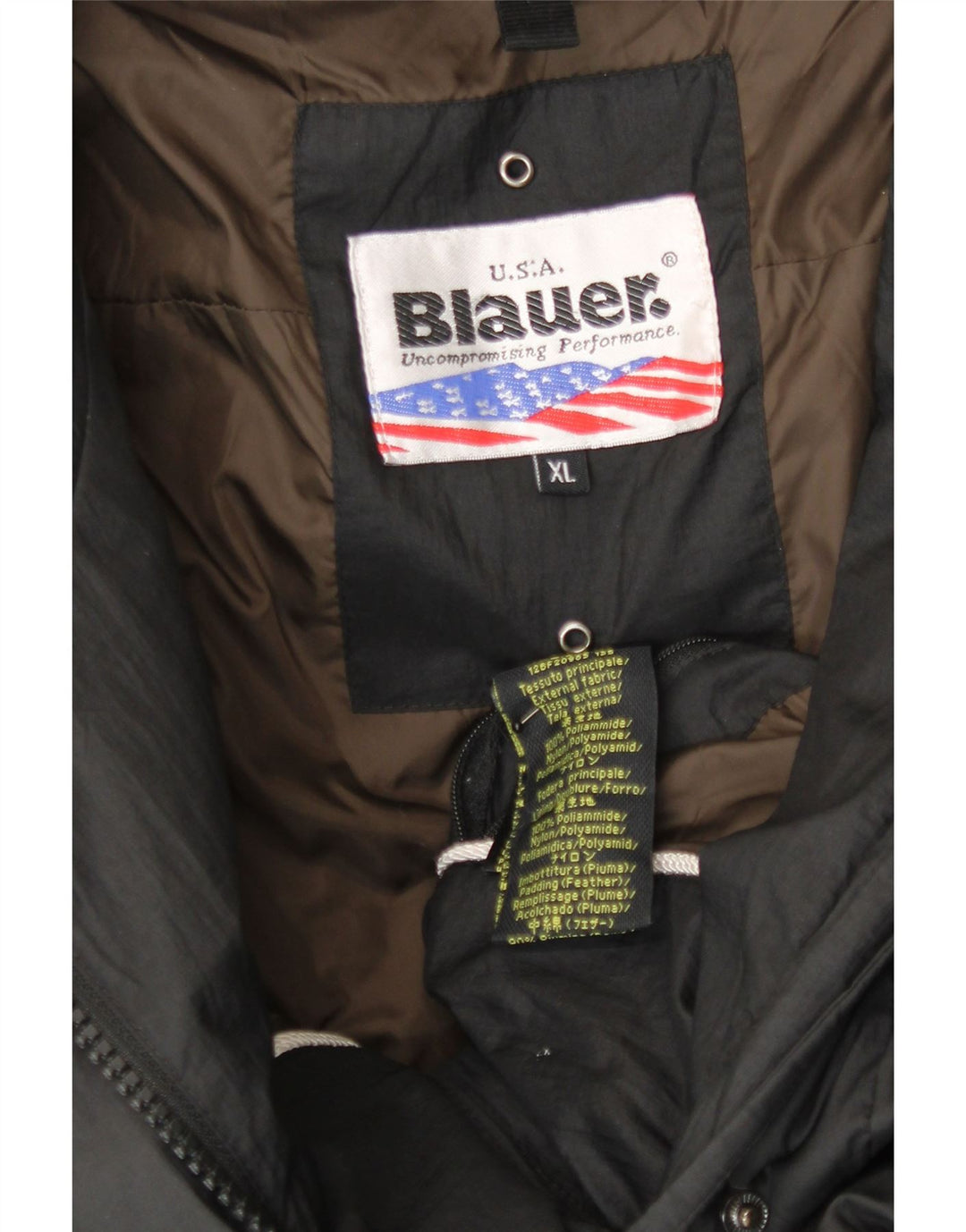 BLAUER Womens Padded Coat UK 18 XL Black Polyamide Vintage Blauer and Second-Hand Blauer from Messina Hembry 
