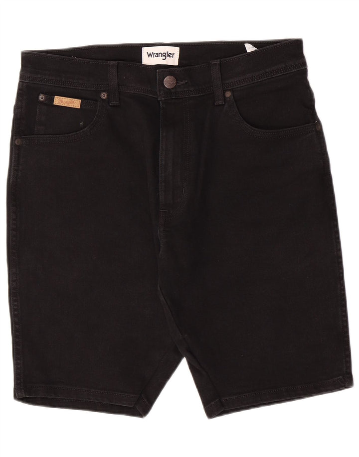 Мужские джинсовые шорты Wrangler Texas W30, средние черные хлопковые