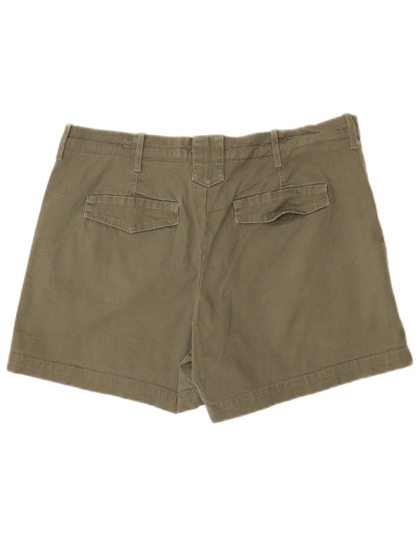 Женские шорты чинос Lee с высокой талией США 14 XL W34 Хаки Хлопок