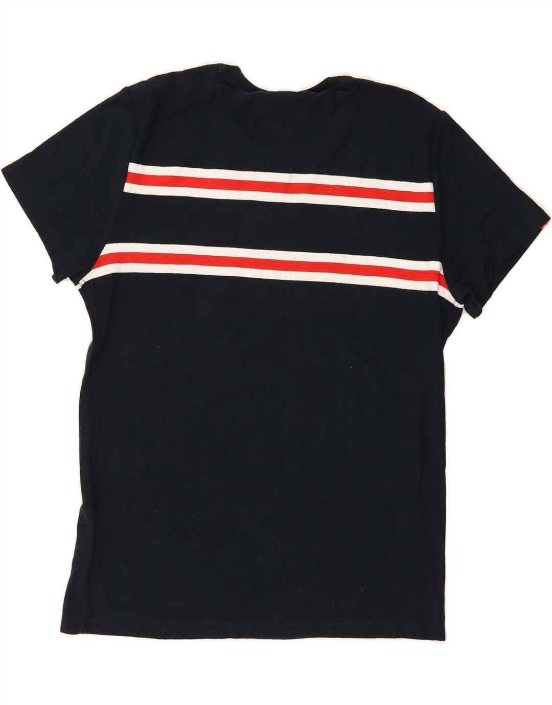 SUPERDRY Mens T-Shirt Top Medium Black Striped Cotton Vintage Superdry and Second-Hand Superdry from Messina Hembry 