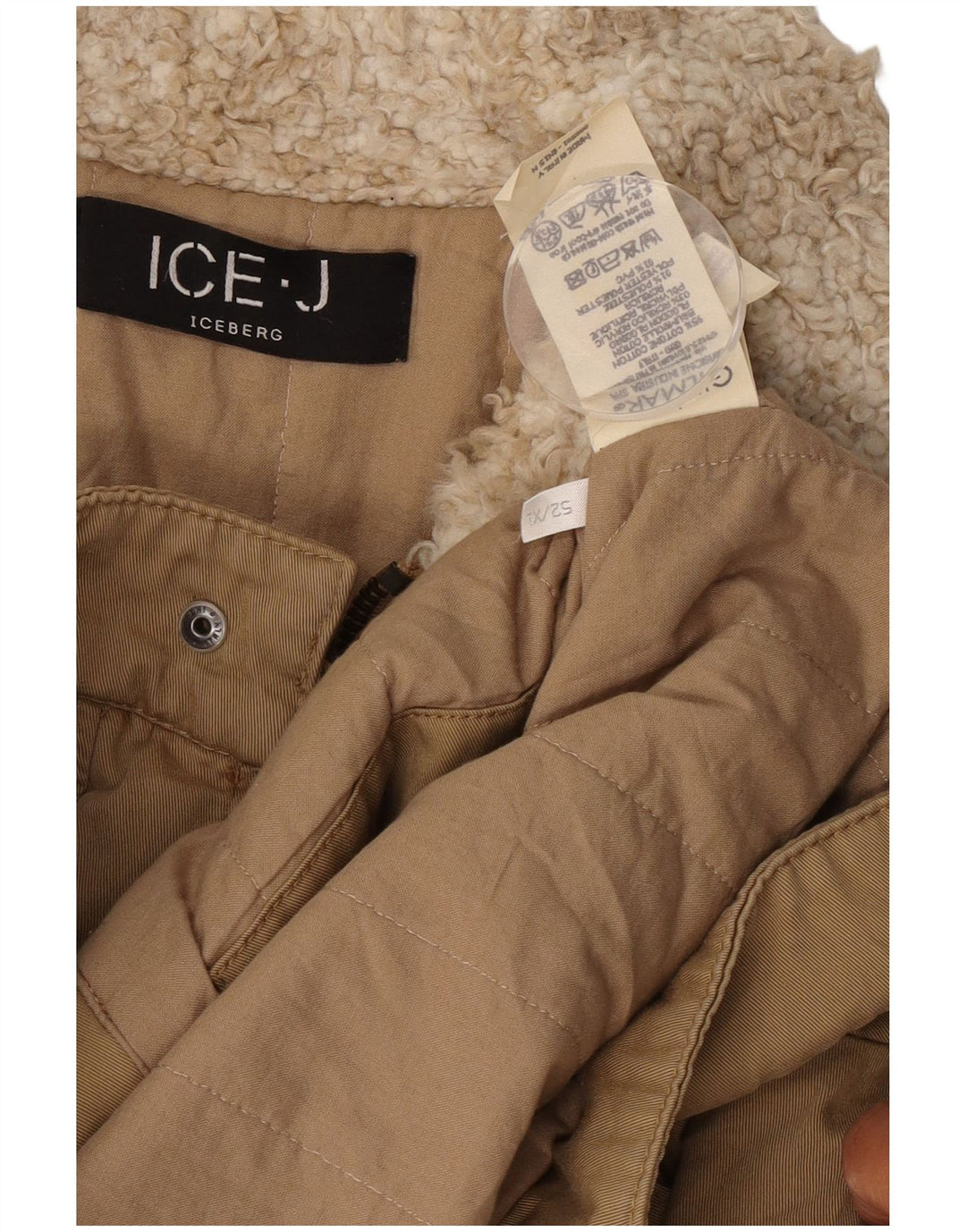 Мужская куртка Iceberg IT 52 XL Бежевый хлопок