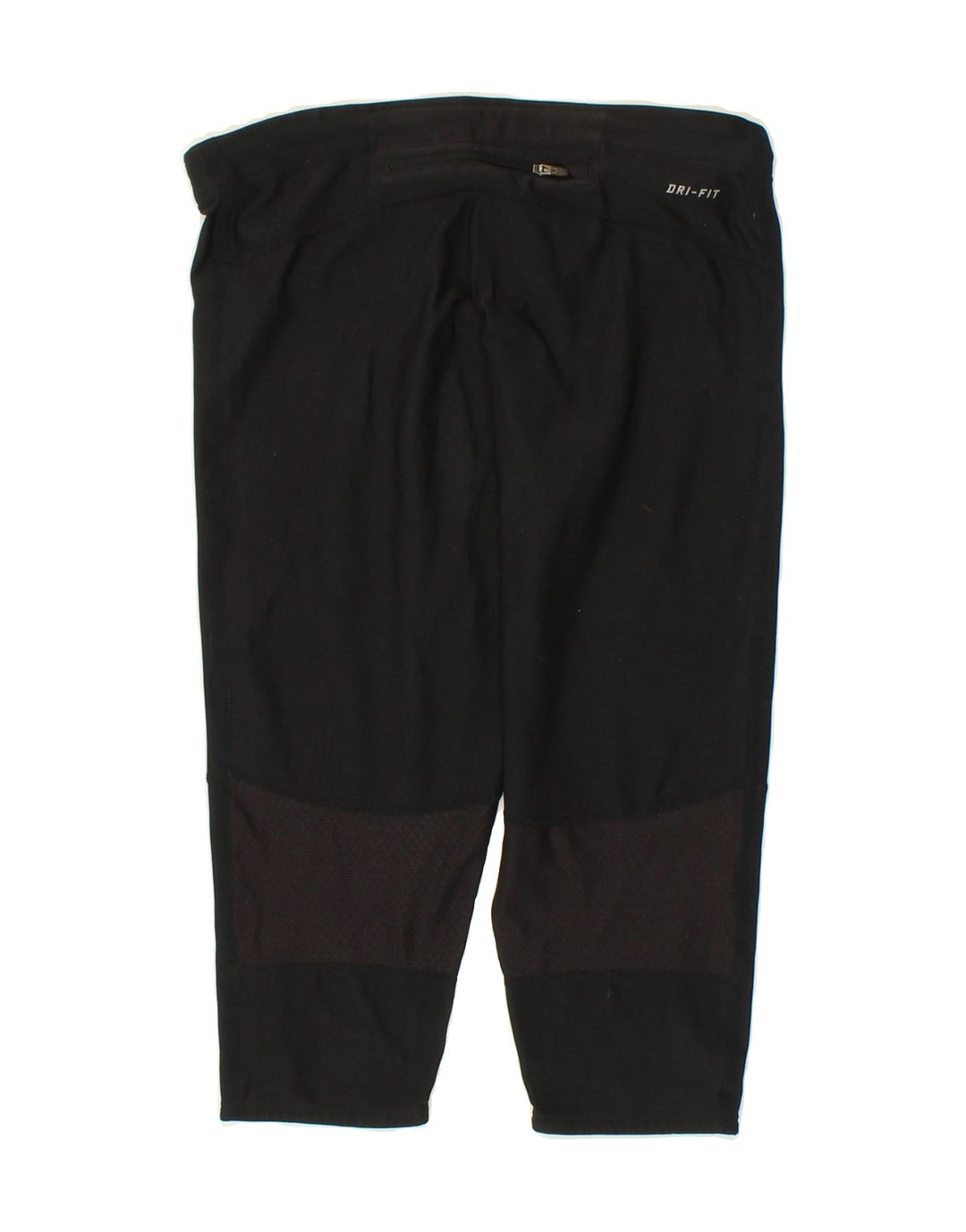 NIKE Womens Dri Fit Capri Tracksuit Trousers UK 12 Medium Black Polyester Vintage Nike and Second-Hand Nike from Messina Hembry 
