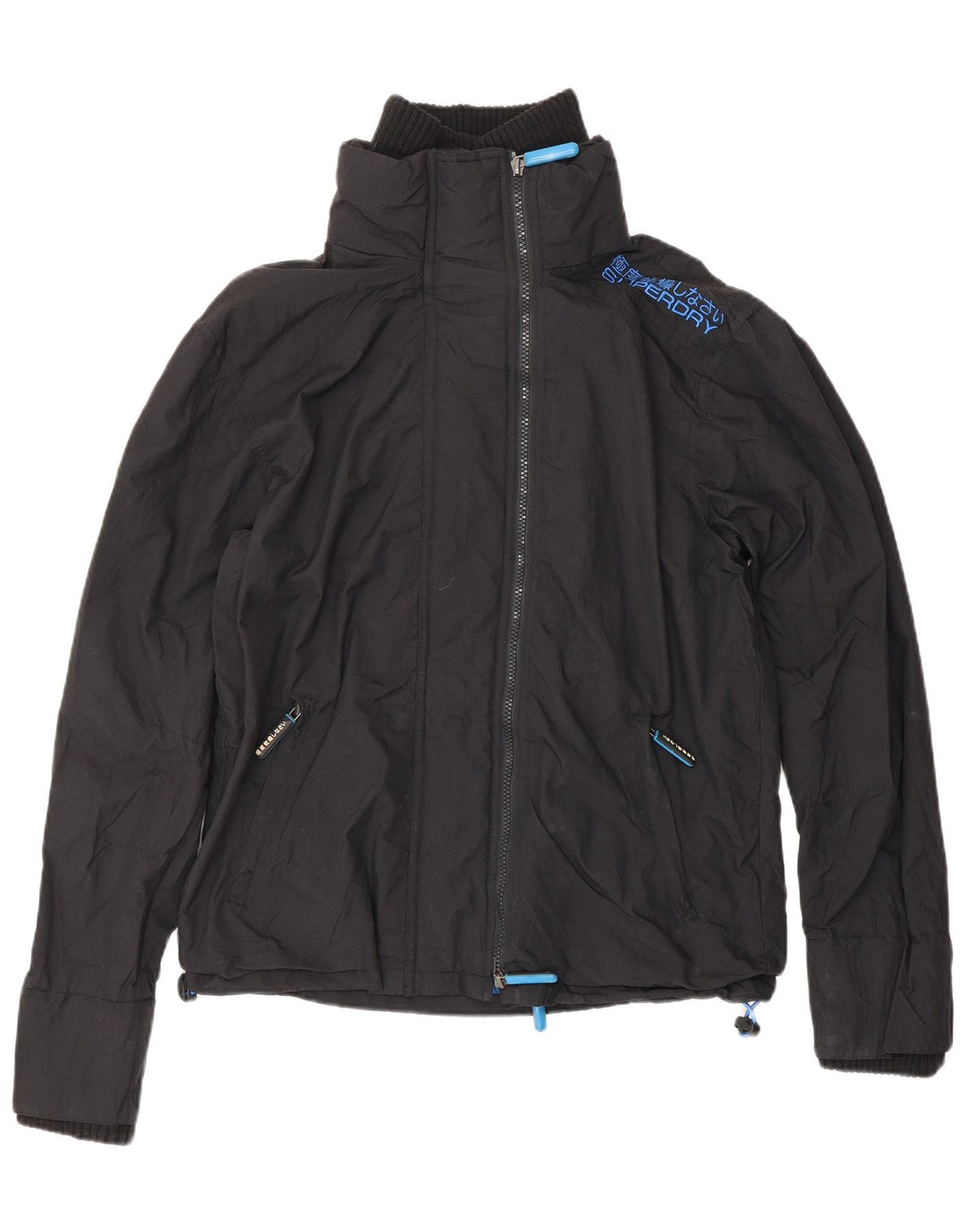 SUPERDRY Женская ветровка The Windcheater UK 14 Средний Черный
