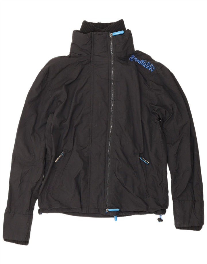 SUPERDRY Женская ветровка The Windcheater UK 14 Средний Черный
