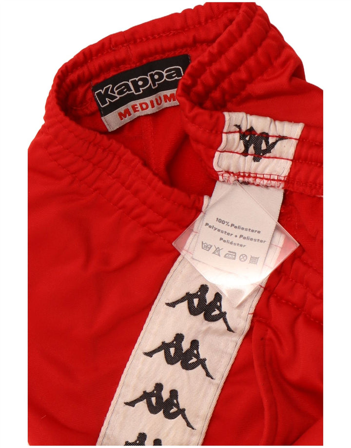 KAPPA Мужские спортивные брюки с графическим рисунком, средний красный полиэстер