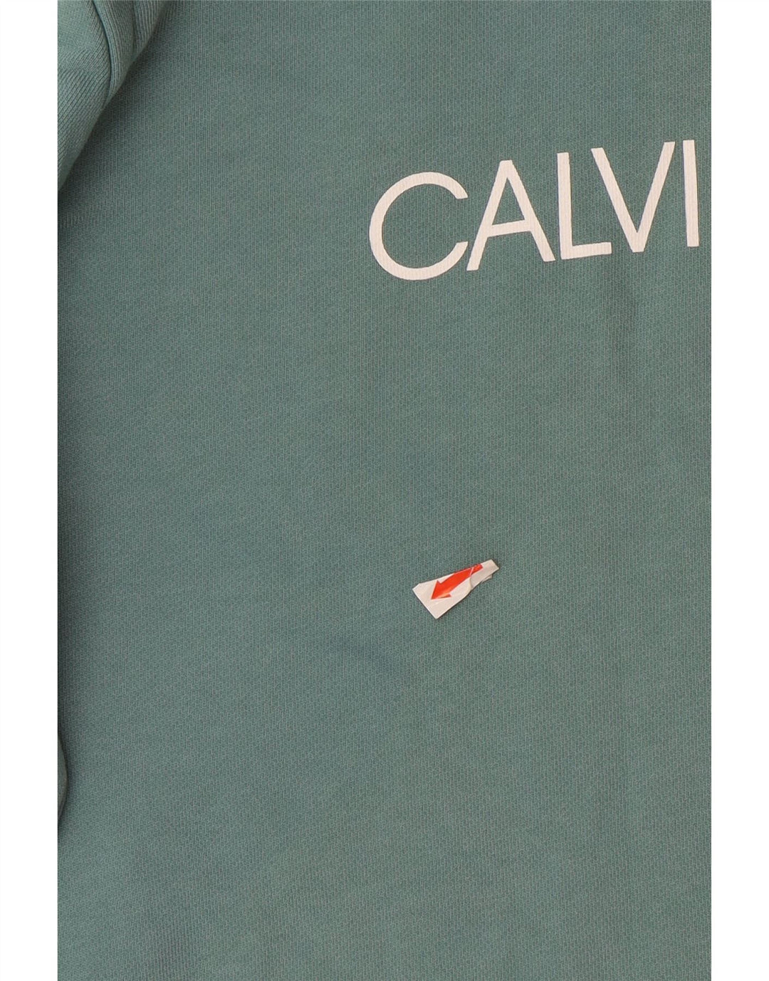 CALVIN KLEIN JEANS Джемпер с капюшоном и рисунком для мальчиков, 13–14 лет, зеленый хлопок