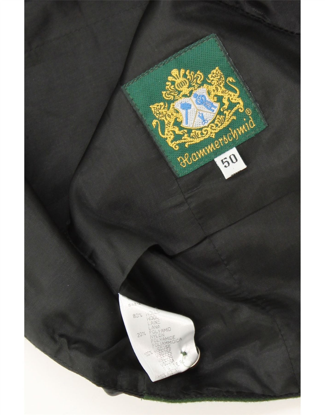 HAMMERSCHMID Мужской жилет EU 50 Средний Зеленый Шерсть