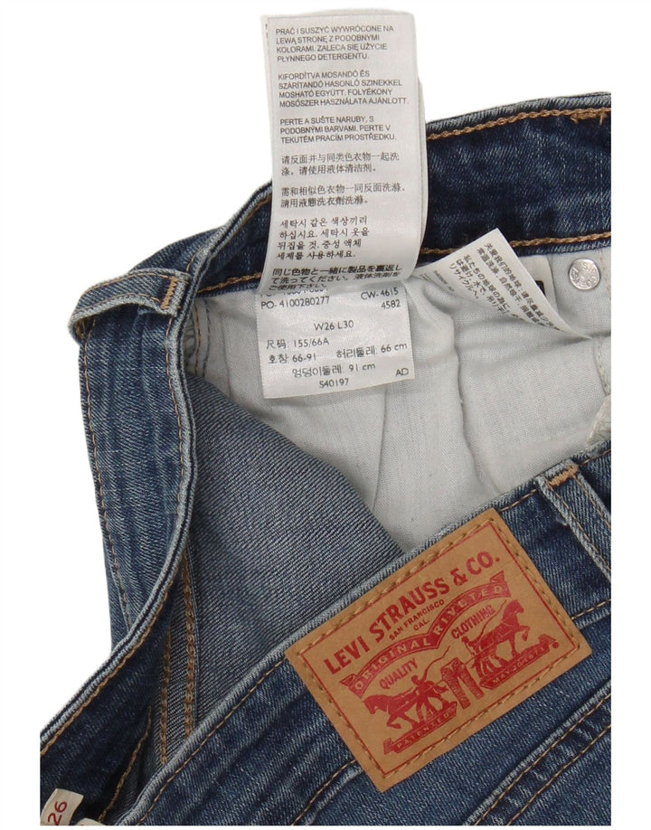 Женские узкие джинсы Levi's 712 W26 L27 синие, хлопок