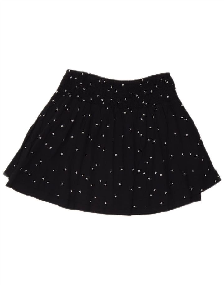 SUPERDRY Womens Mini Skirt Small W26 Navy Blue Spotted Viscose