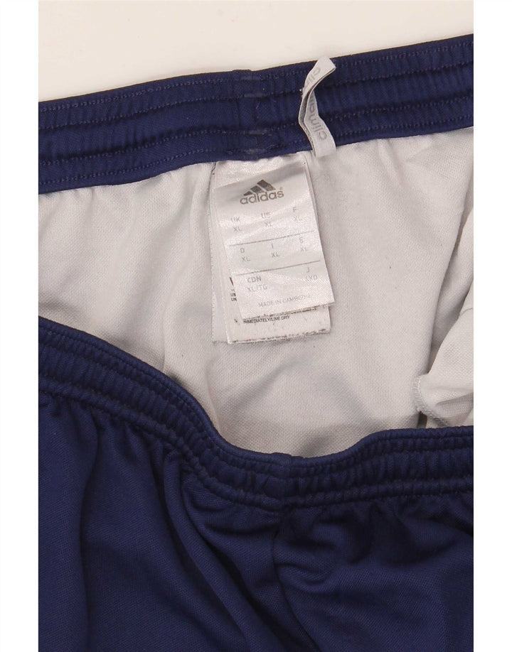 Мужские спортивные шорты Adidas Climalite XL темно-синие из полиэстера