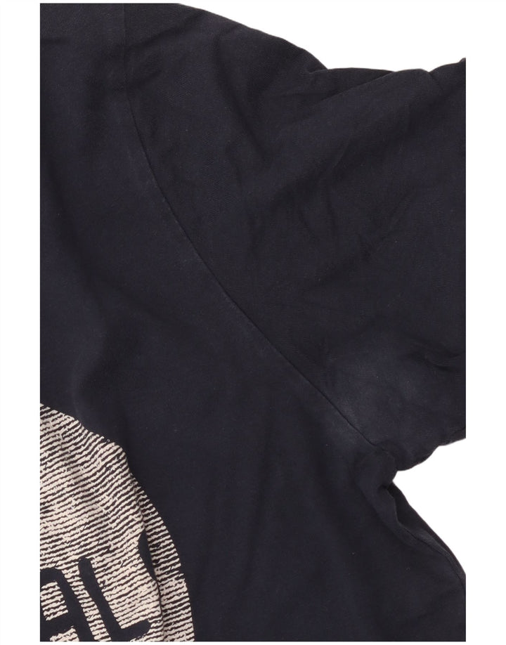 Мужская футболка с рисунком Jack & Jones, большая, темно-синяя