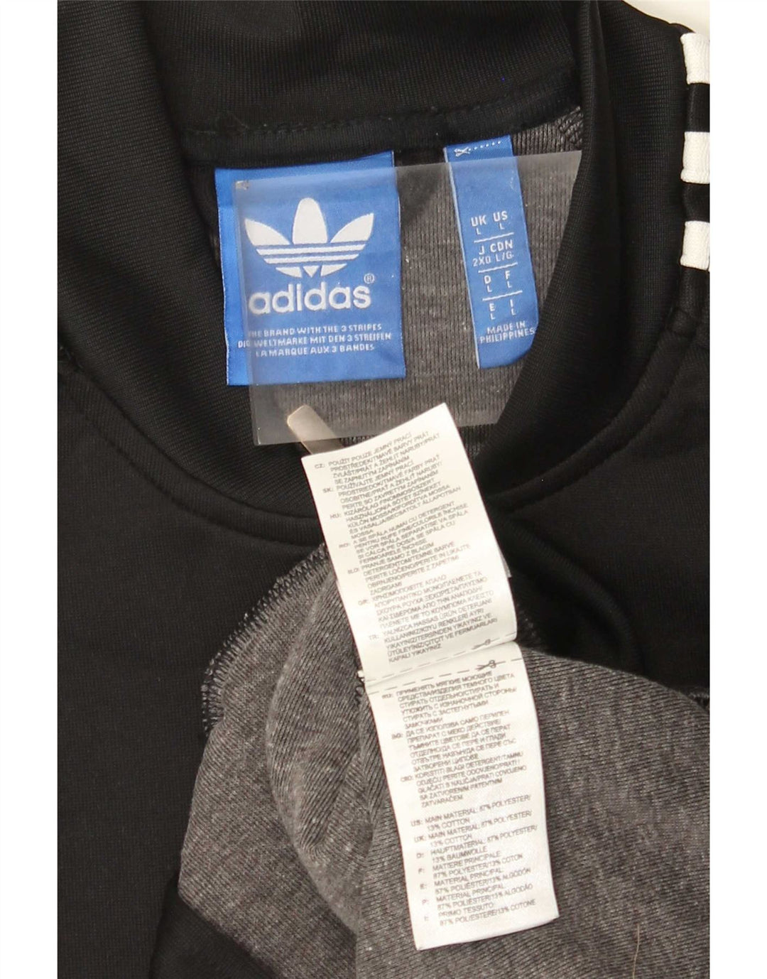Мужская спортивная куртка Adidas, большая черная полиэстер
