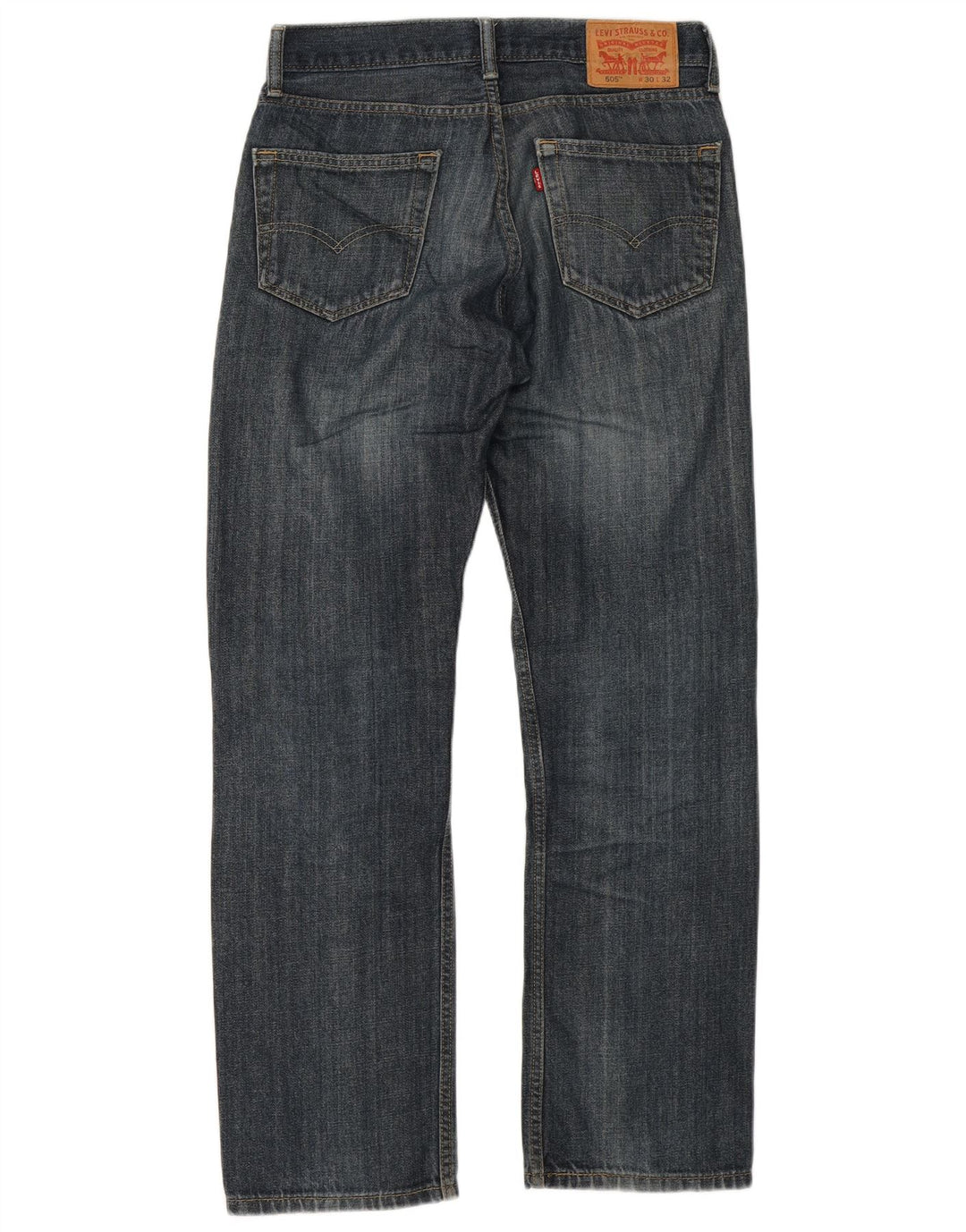 Мужские прямые джинсы Levi's 505 W30 L32 синие, хлопок