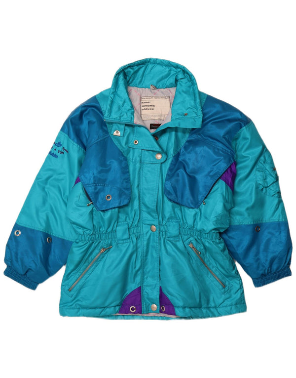 Женская лыжная куртка большого размера DUBIN EU 44 XL, синяя, спортивная с цветными блоками