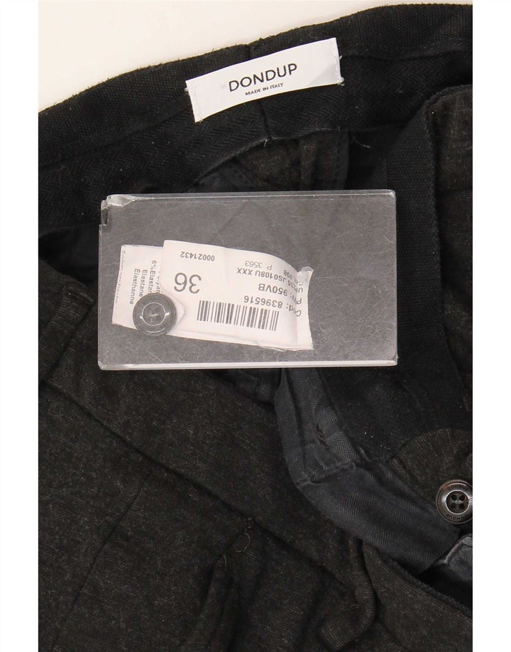 Dondup Мужские брюки-чиносы узкого кроя W36 L28 Черные вискозы