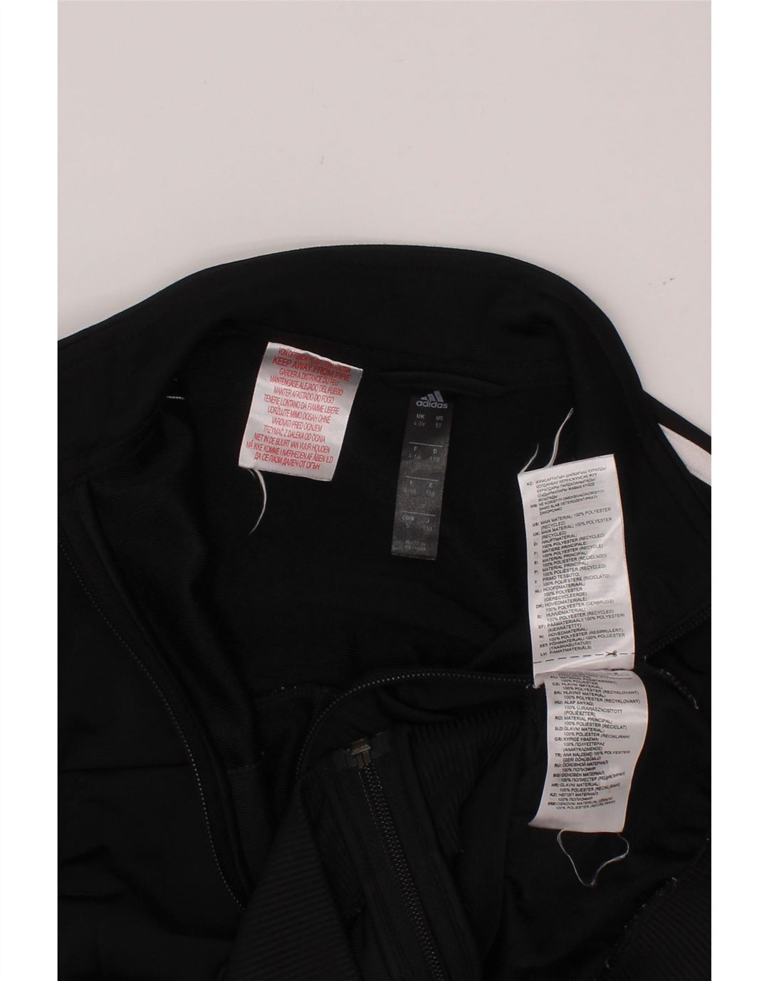 Спортивный костюм ADIDAS Aeroready для мальчиков, верхняя куртка 4–5 лет, черный полиэстер