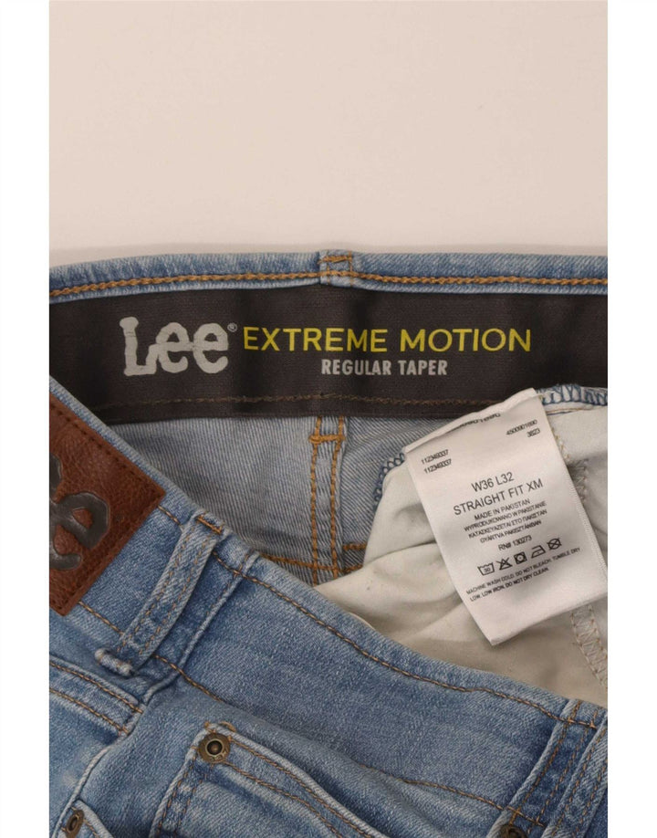 Мужские зауженные джинсы Lee Extreme Motion Regular W36 L32, синий хлопок