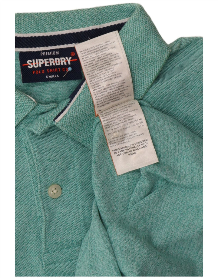 Мужская рубашка-поло SUPERDRY, маленькая зеленая, хлопок