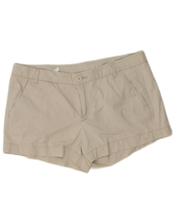 Женские шорты чинос Benetton UK 14, большие W36, бежевые, хлопок