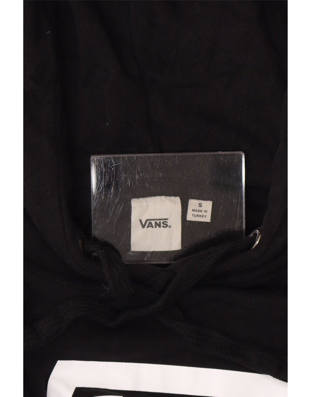 Женский джемпер с капюшоном с рисунком Vans UK 10, маленький черный