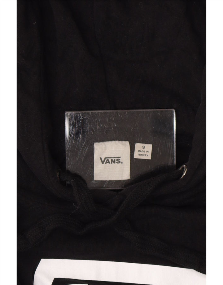 Женский джемпер с капюшоном с рисунком Vans UK 10, маленький черный