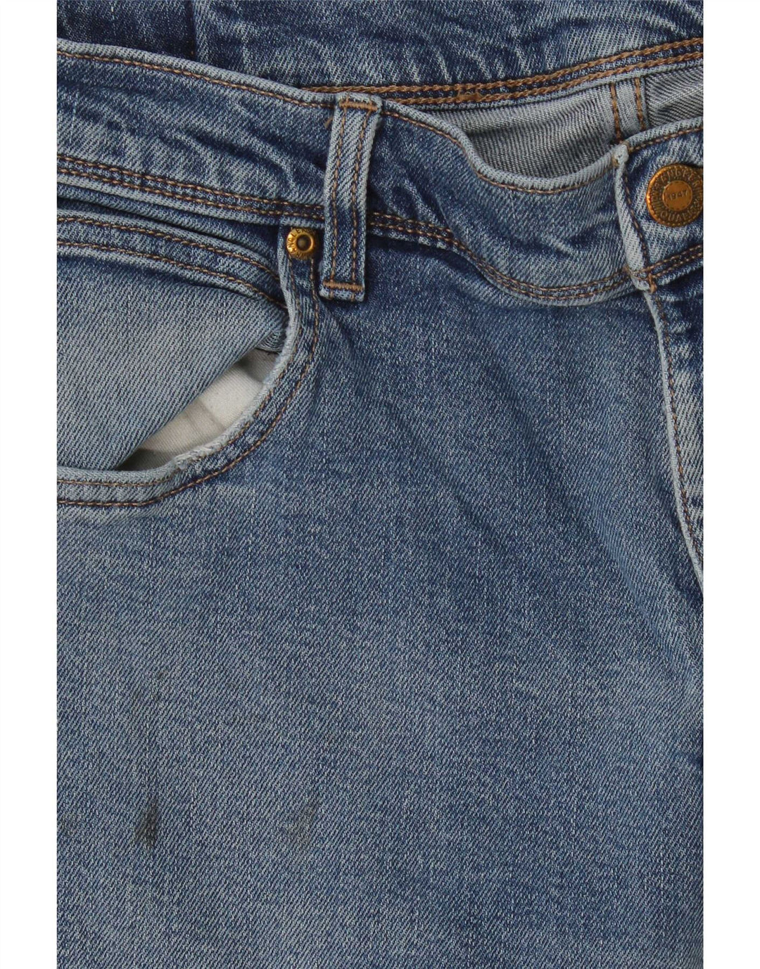 Мужские прямые джинсы Wrangler стандартного кроя W36 L32, синие, хлопок