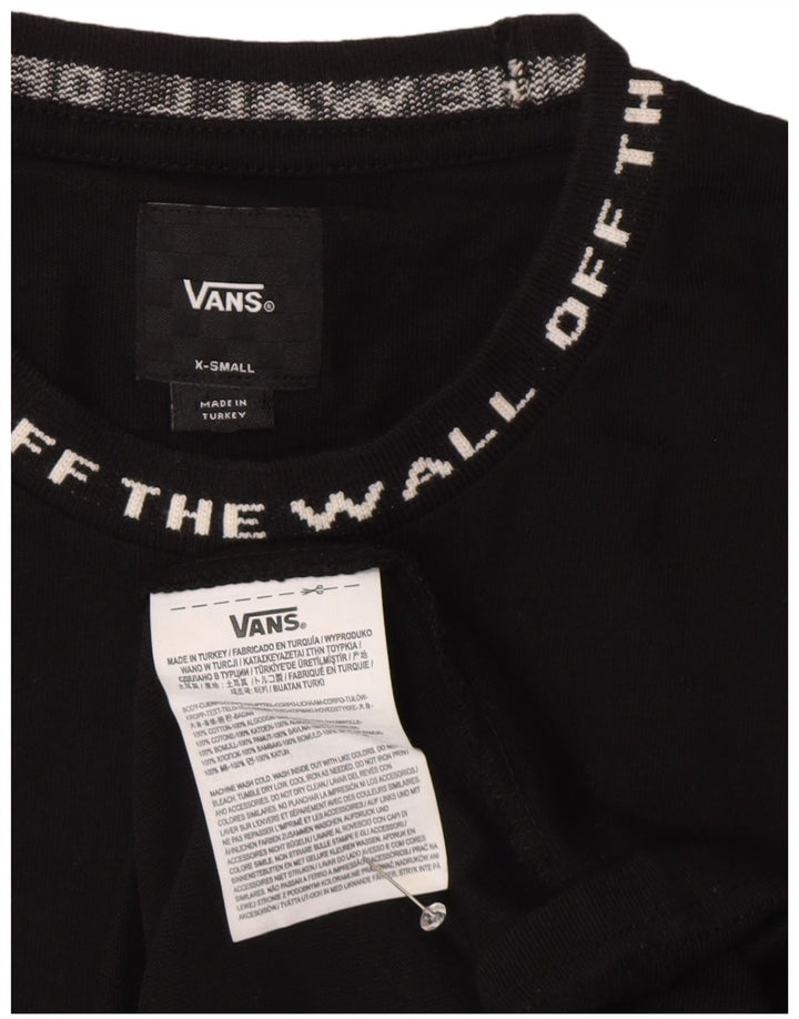 Мужская футболка с рисунком Vans Top XS, черный хлопок