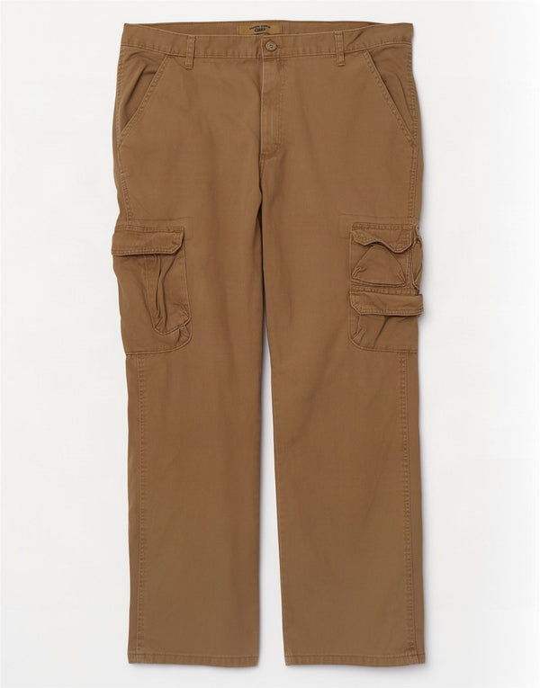 Мужские прямые брюки-карго Wrangler W38 L32, бежевый хлопок