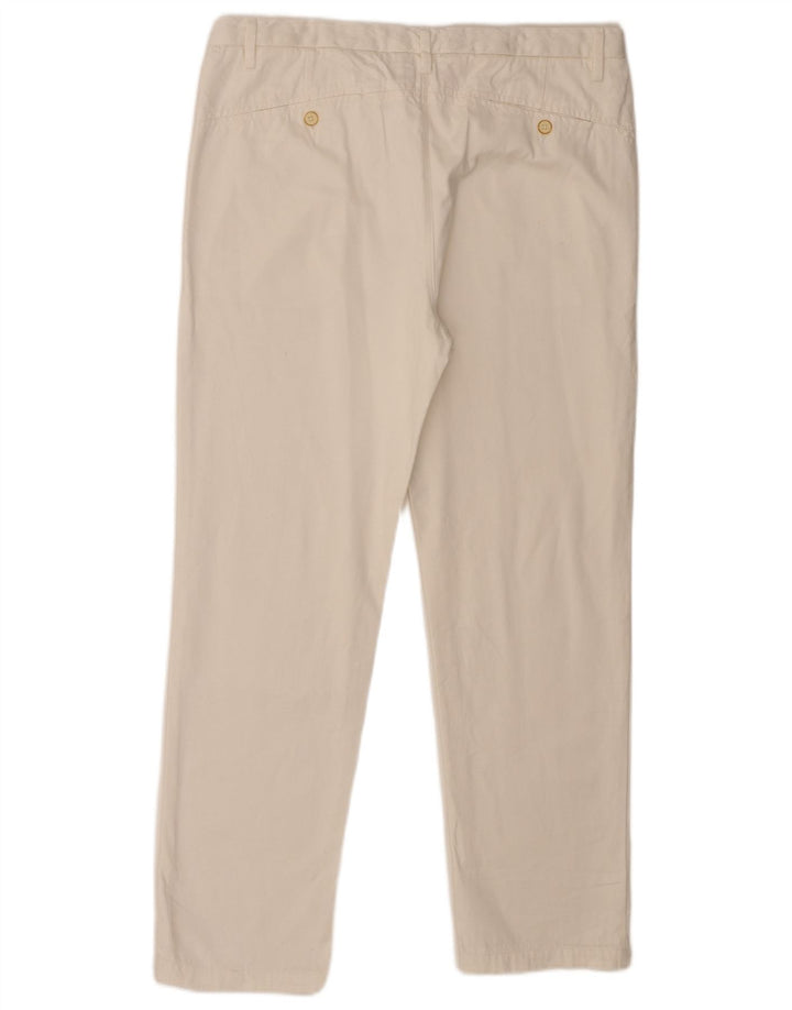 Женские прямые брюки чинос Zara EU 40 Medium W30 L28 белые