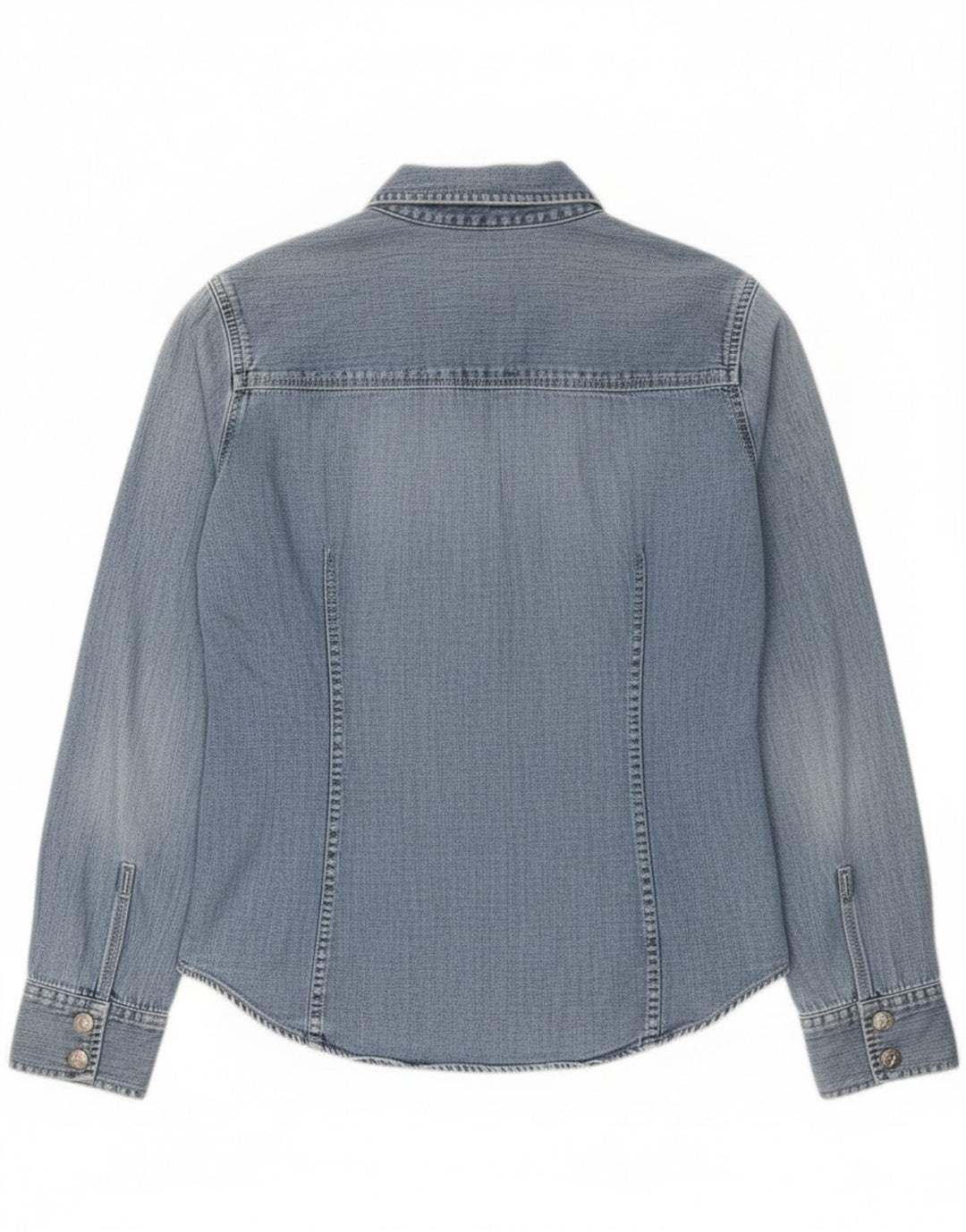 Женская джинсовая рубашка Calvin Klein Jeans, хлопок среднего синего цвета