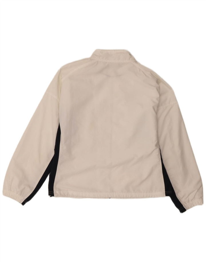 Женский спортивный костюм Reebok UK 14, большой белый полиэстер с цветными блоками