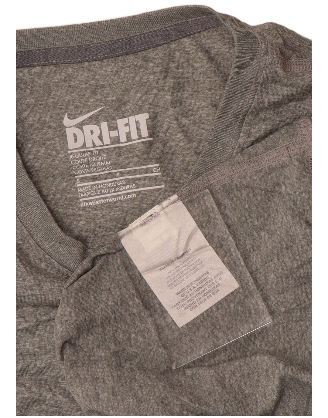 Женские кроссовки Dri Fit Regular Fit с длинным рукавом UK 10, маленький серый полиэстер