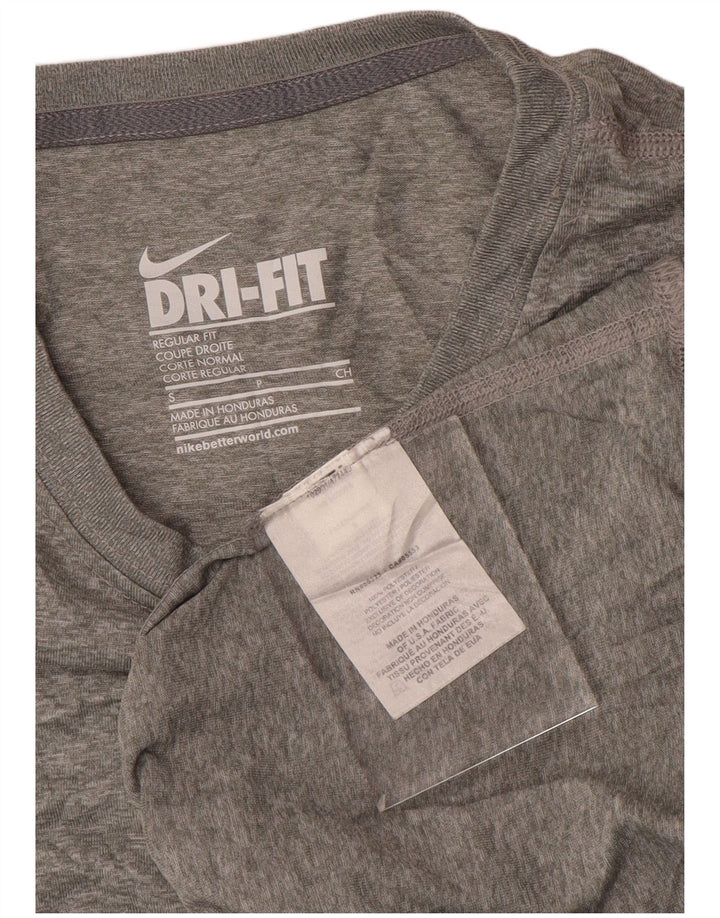 Женские кроссовки Dri Fit Regular Fit с длинным рукавом UK 10, маленький серый полиэстер