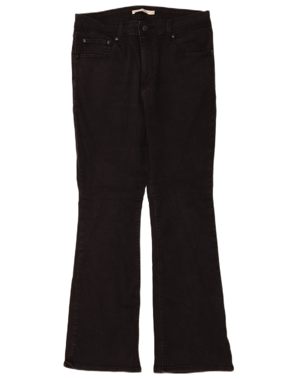 Женские джинсы Levi's 725 с высокой посадкой Bootcut W31 L30, черные хлопковые