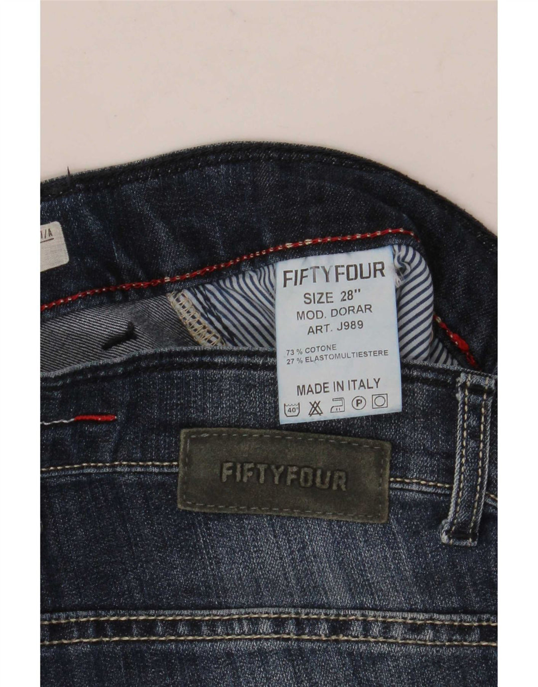 Женские узкие джинсы Fifty Four Dorar W28 L34, синие, хлопок