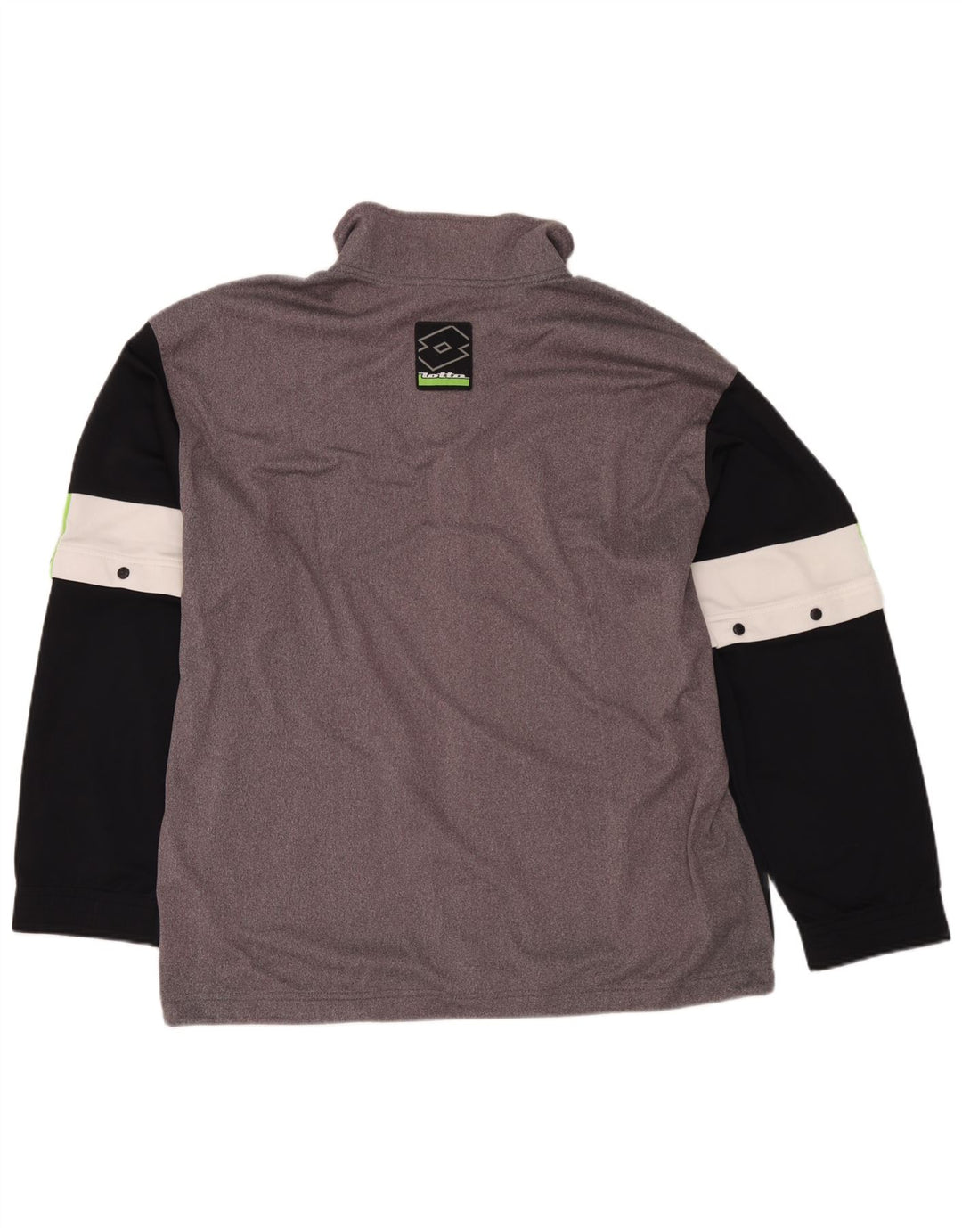 Мужской спортивный костюм Lotto, верхняя куртка, Великобритания, 44/46, 2XL, серый полиэстер с цветными блоками