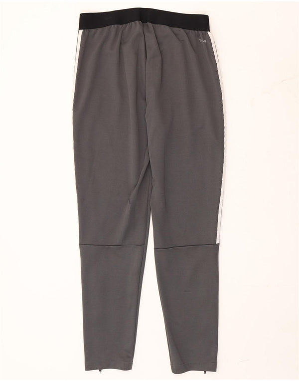 Adidas Mens Climalite Tracksuit Trousers UK 44/46 Large Grey Colourblock
