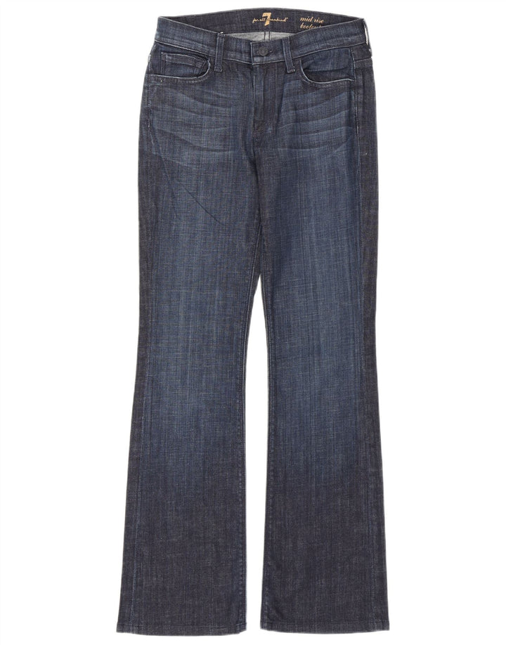Женские джинсы Bootcut со средней посадкой 7 For All Mankind W26 L30 Темно-синие
