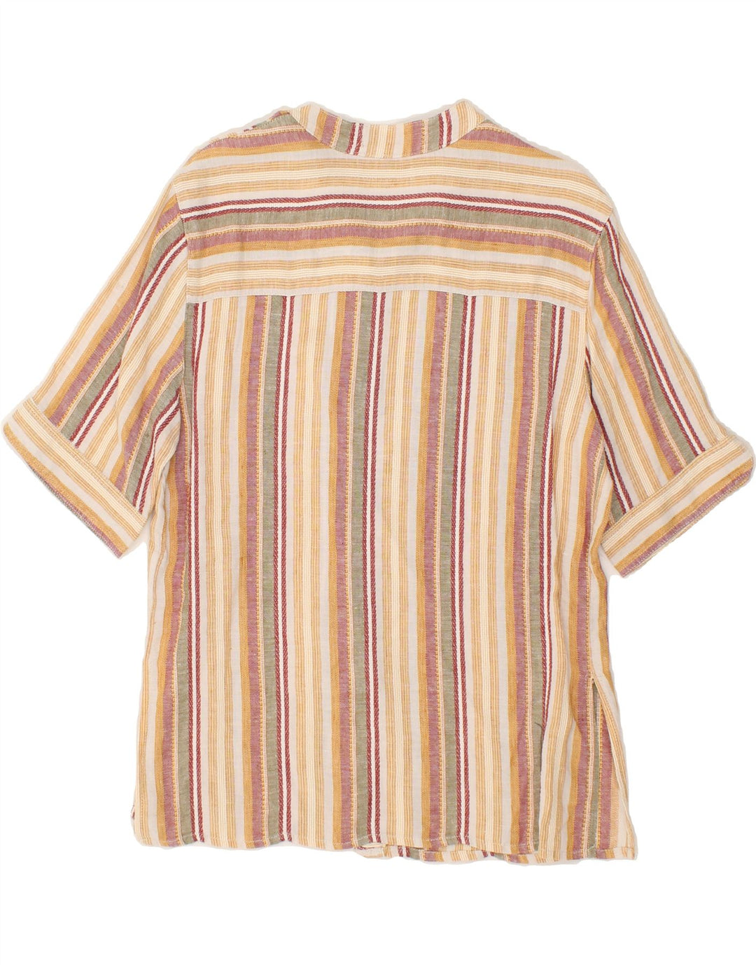 VINTAGE Womens Short Sleeve Shirt Blouse UK 14 Medium Multicoloured Vintage Vintage and Second-Hand Vintage from Messina Hembry 
