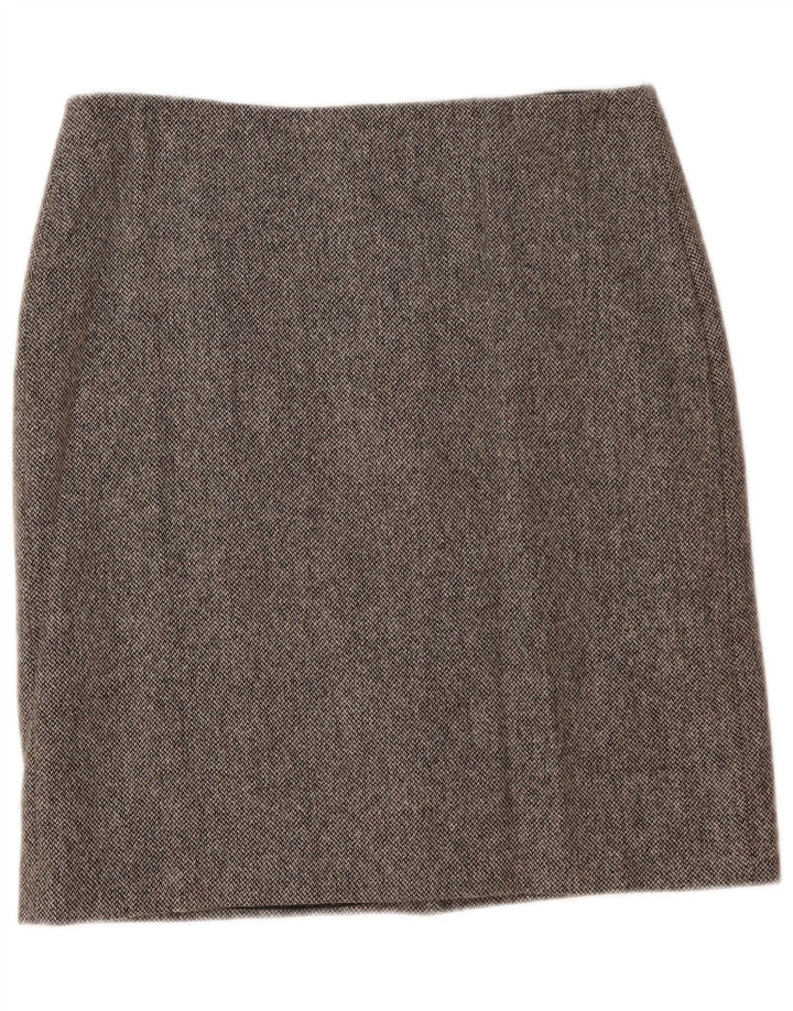 Женская прямая юбка Hobbs UK 16, большая W35, серая шерсть