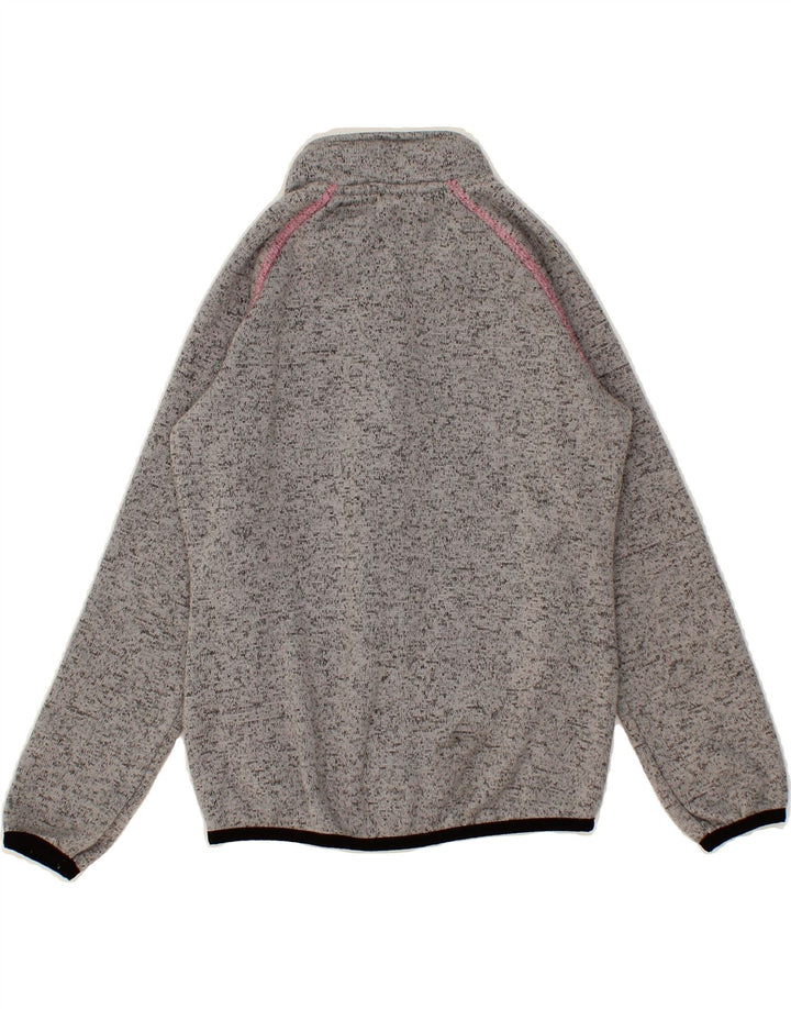 TRESPASS Girls Tracksuit Top Jacket 7-8 Years Grey Cotton Vintage Trespass and Second-Hand Trespass from Messina Hembry 
