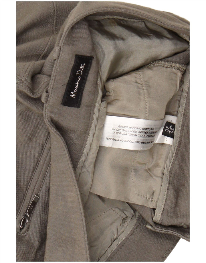 MASSIMO DUTTI Женские повседневные узкие брюки EU 36 XS W26 L29 Хаки из модала