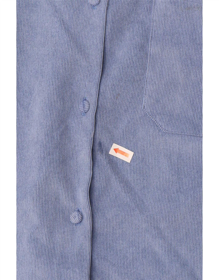 Женская верхняя рубашка Zara Oversized Shirt UK 14, средний синий полиэстер
