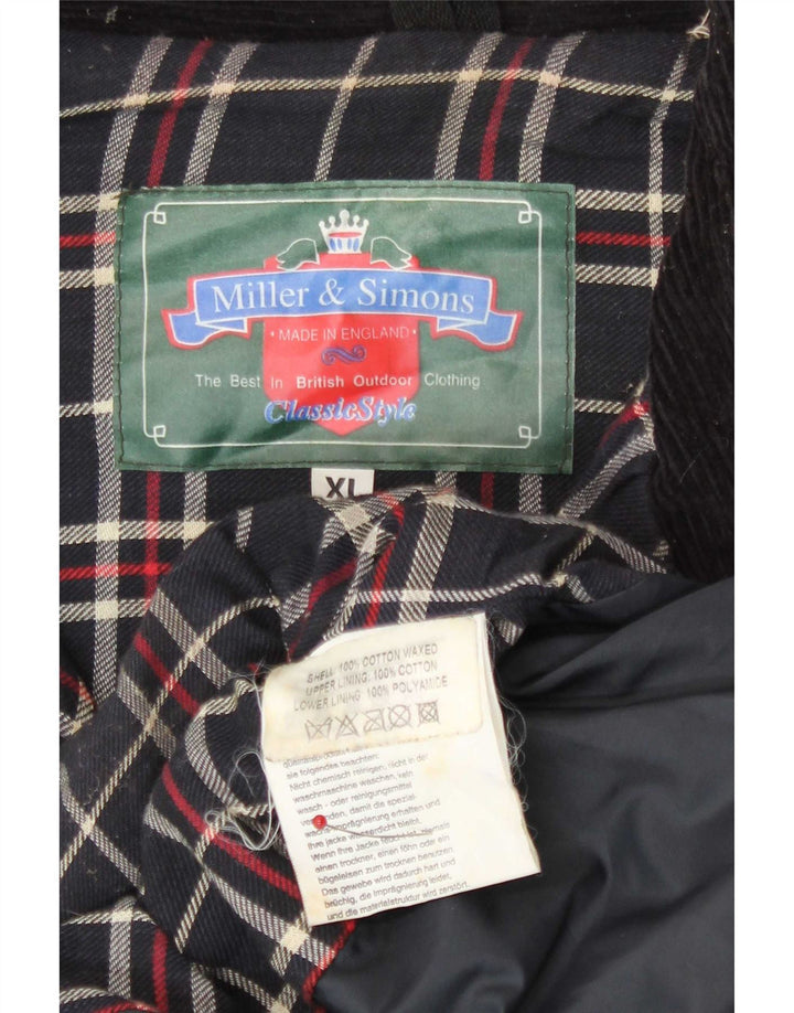 Мужская куртка Miller & Simons из вощеного хлопка UK 42 XL, черная