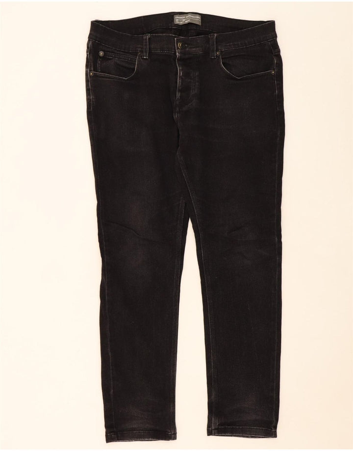 FRENCH CONNECTION Mens Skinny Jeans W34 L32 Black