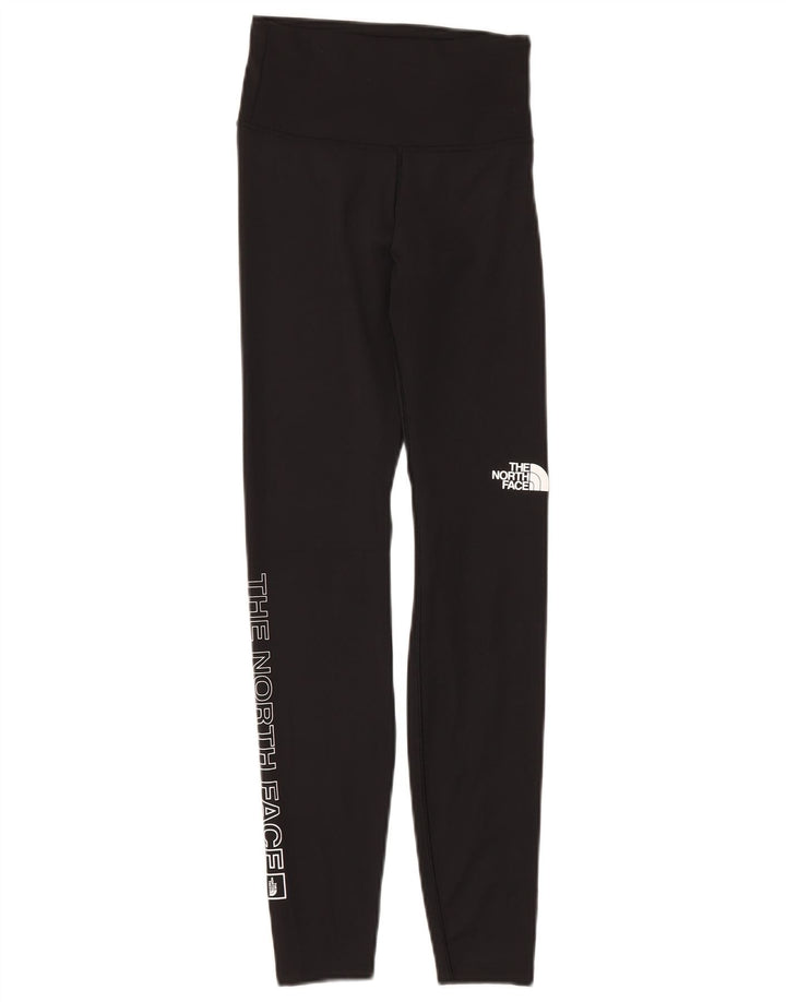 Женские леггинсы с рисунком The North Face UK 10, маленькие черные полиэстер